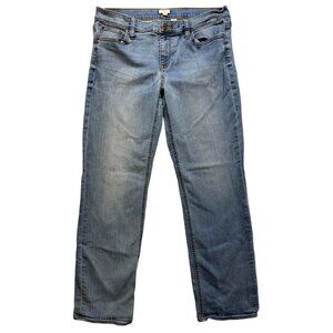 J.Crew Womens Stretch Denim Jeans Size 30/29 Light Wash Cotton Blend